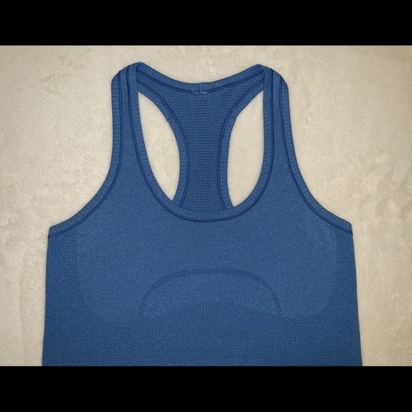Lululemon Blue Swiftly Tech Raceback - Picture 3 of 8
